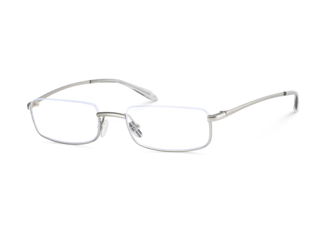 Eydology Layla Silver Semi-Rimless Glasses 3