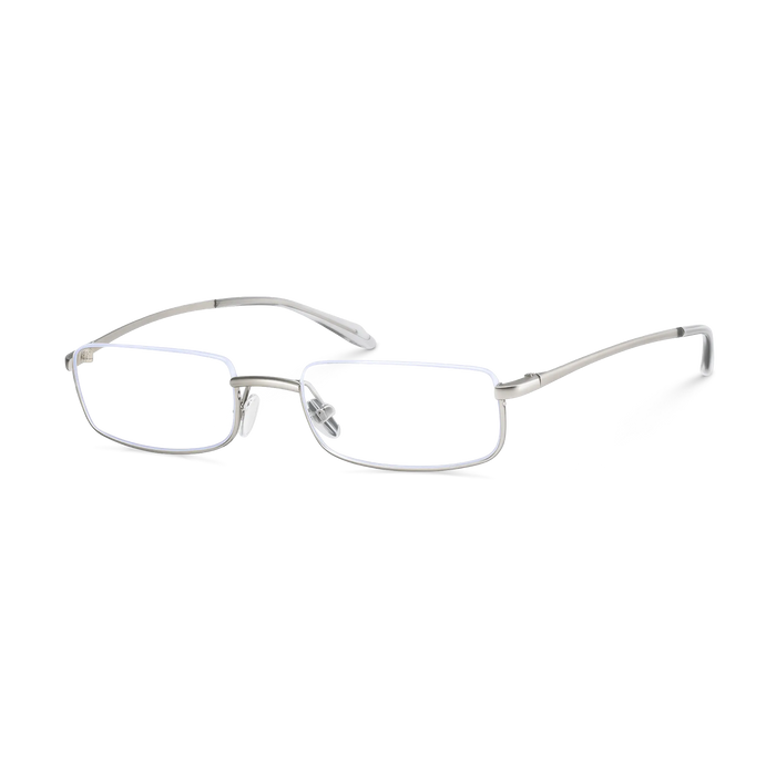 Eydology Layla Silver Semi-Rimless Glasses 3