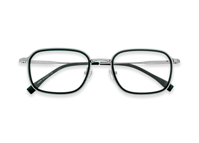 Eydology Layton Dark Green/Gun Glasses 1