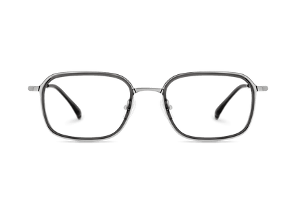 Eydology Layton Dark Grey/Chrome Glasses 2