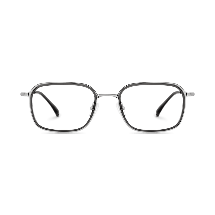 Eydology Layton Dark Grey/Chrome Glasses 2