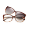 Eydology Lea Brown/ Polarized Brown Gradient Lens Clip On Sunglasses 1