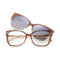 Eydology Lea Brown with Clear Gradient/ Polarized Smoky Rose Lens 1