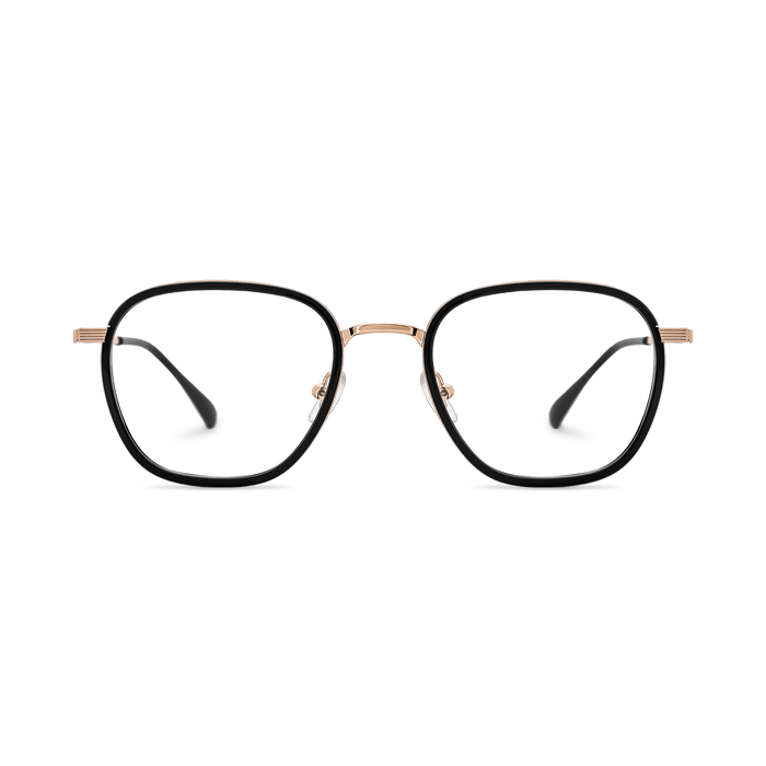 Eydology Leighton Black/Rose Gold Glasses 2
