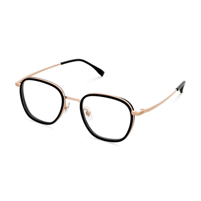 Eydology Leighton Black/Rose Gold Glasses 3