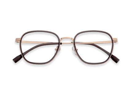 Eydology Leighton Purple Grey/Rose Gold Glasses 1