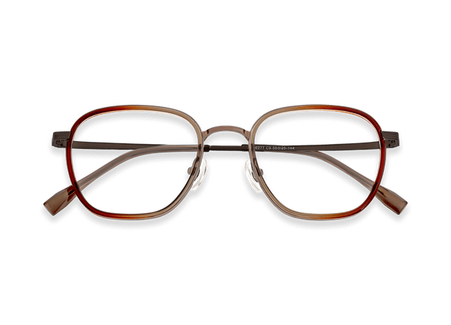 Eydology Leighton Trans Orange/Brown Glasses 1