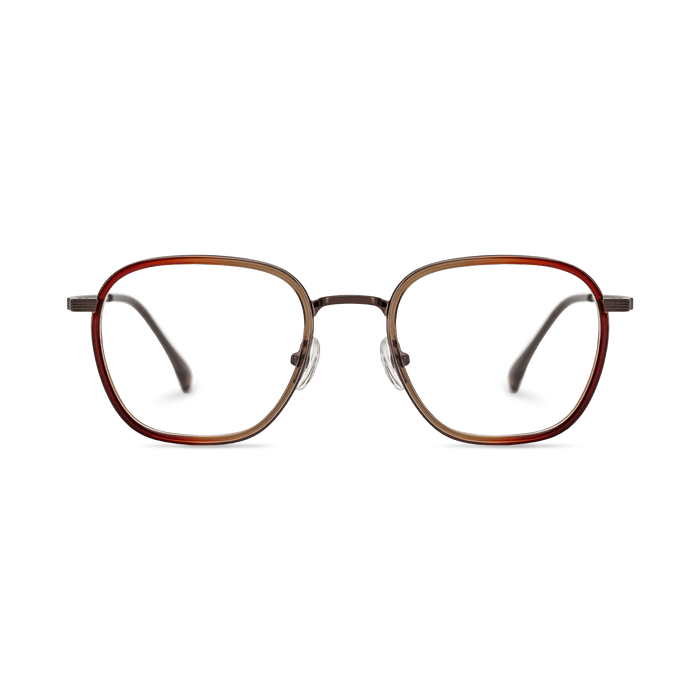 Eydology Leighton Trans Orange/Brown Glasses 2