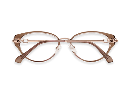 Eydology Leilani Transparent Light Brown/Rose Gold Glasses 4