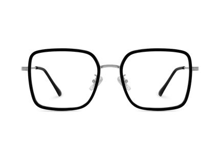 Eydology Leonel Black/Chrome Eyewear 1