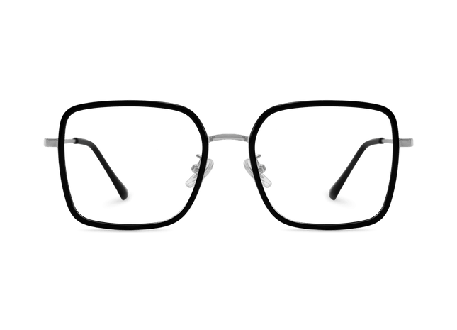 Eydology Leonel Black/Chrome Eyewear 1