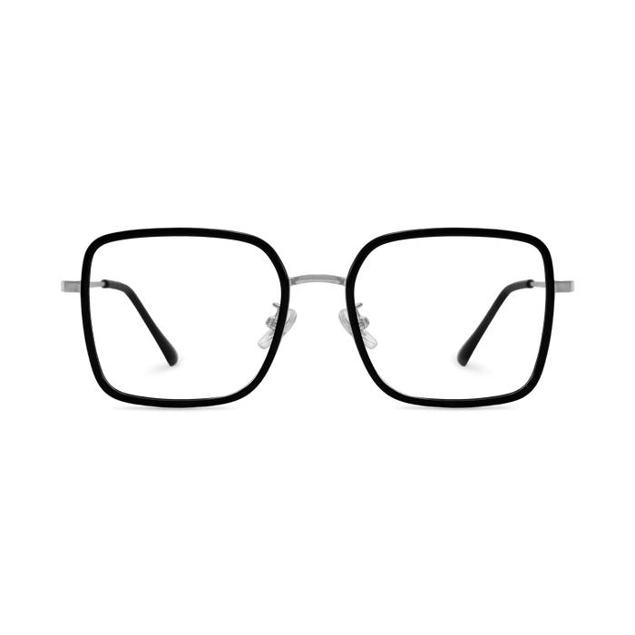 Eydology Leonel Black/Chrome Eyewear 1
