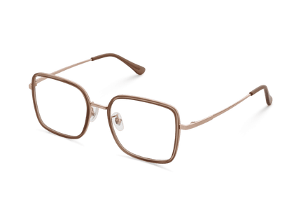Eydology Leonel Crystal Light Brown/Rose Gold Eyewear 2