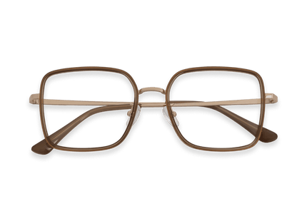 Eydology Leonel Crystal Light Brown/Rose Gold Eyewear 3