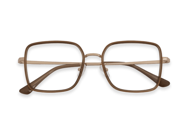 Eydology Leonel Crystal Light Brown/Rose Gold Eyewear 3