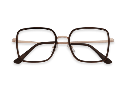 Eydology Leonel Dark Brown/Rose Gold Eyewear 3