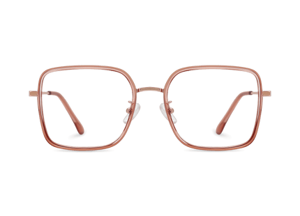 Eydology Leonel Orange Pink/Rose Gold Eyewear 1