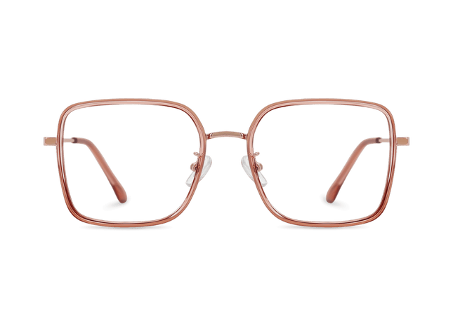 Eydology Leonel Orange Pink/Rose Gold Eyewear 1