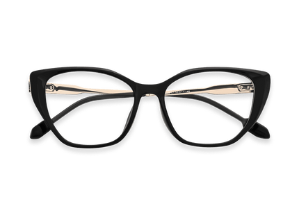 Eydology Lina Black/Light Gold Glasses 1