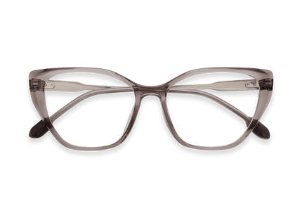Eydology Lina Clear Grey Light Orange inside/Silver Glasses 1