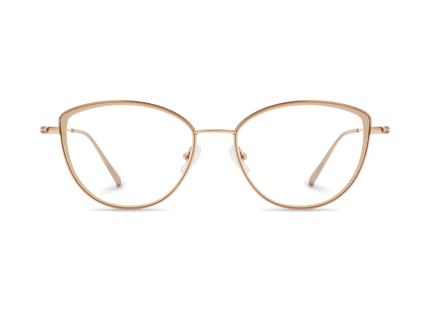 Eydology Livia Beige/Rose Gold Glasses 2
