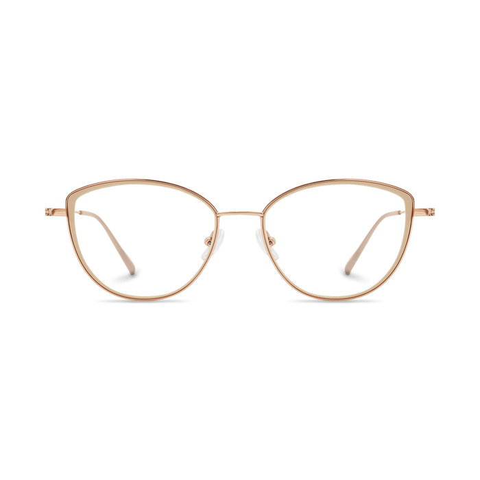 Eydology Livia Beige/Rose Gold Glasses 2