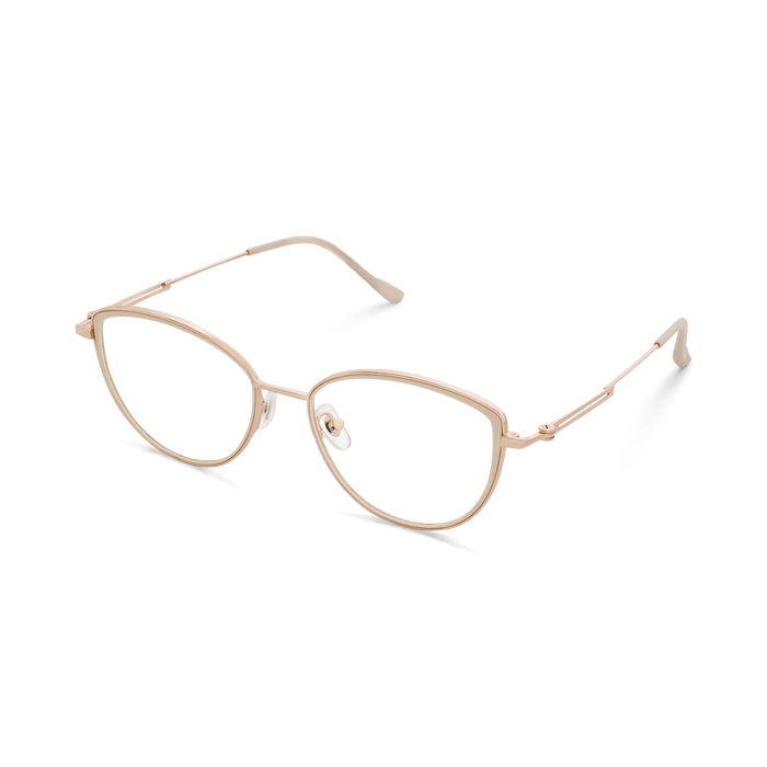 Eydology Livia Beige/Rose Gold Glasses 5
