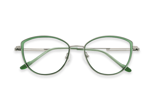 Eydology Livia Clear Green/Light Gun Glasses 1
