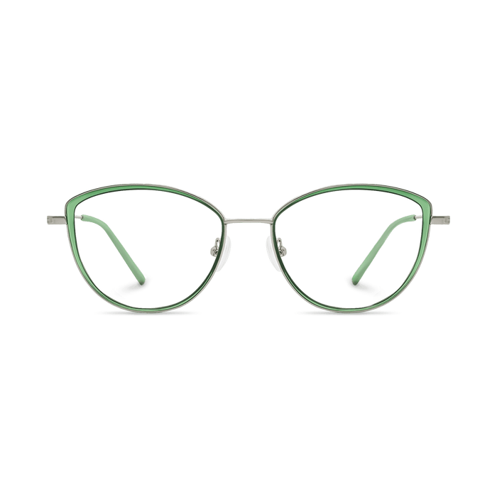 Eydology Livia Clear Green/Light Gun Glasses 2