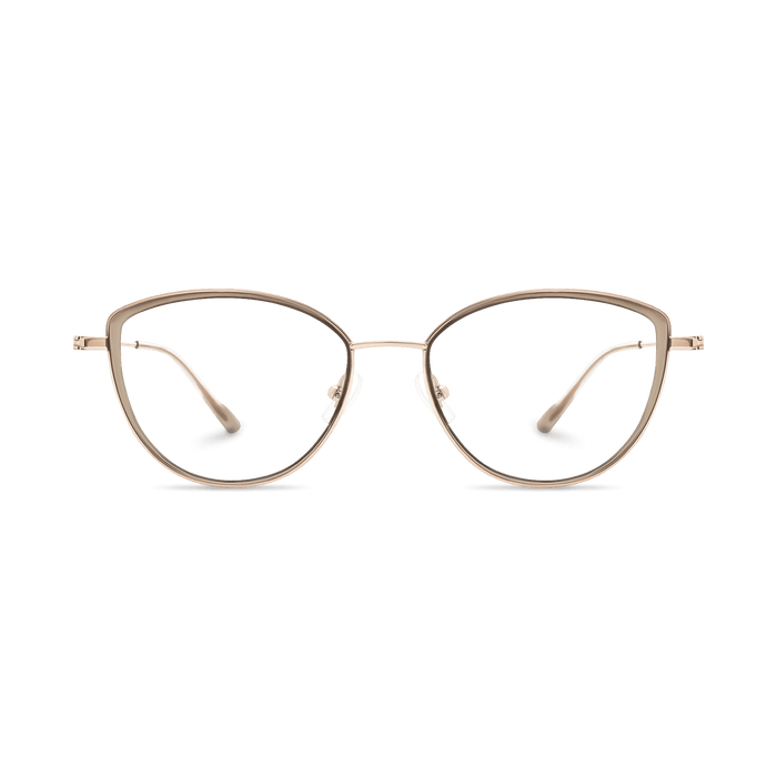 Eydology Livia Clear Grey Brown/Light Gold Glasses 2