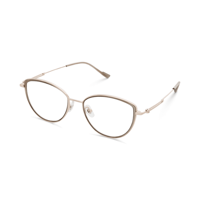 Eydology Livia Clear Grey Brown/Light Gold Glasses 5