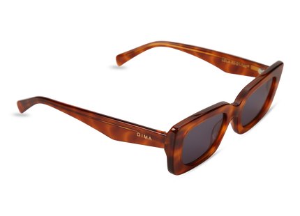 Eydology Lola Amber Tortoise Frame Dark Blue Lens Glasses 2