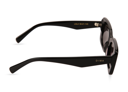 Eydology Lola Black Frame Grey Lens Glasses 3