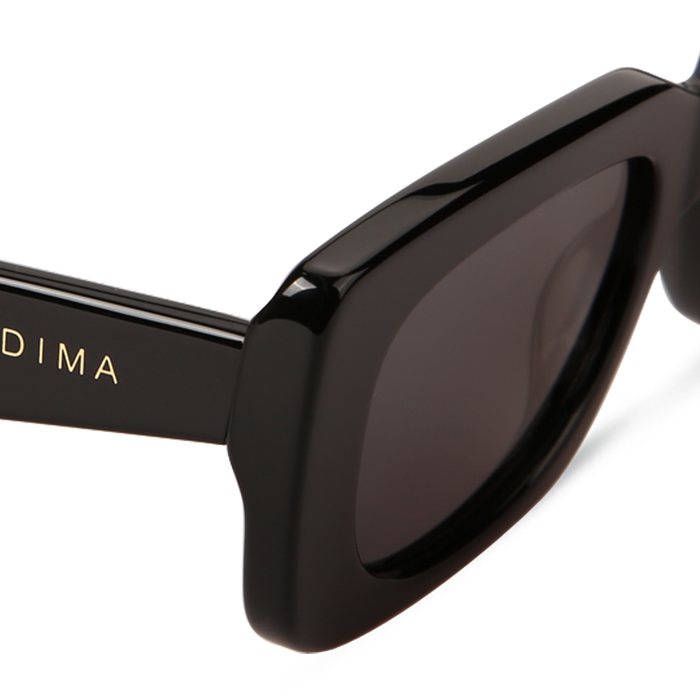 Eydology Lola Black Frame Grey Lens Glasses 4