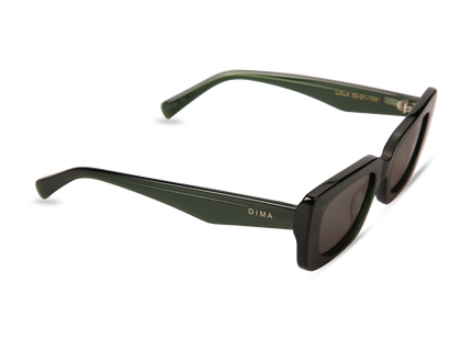 Eydology Lola Crystal Green Frame Green Lens Glasses 2