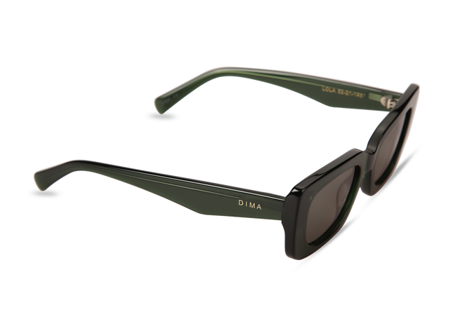 Eydology Lola Crystal Green Frame Green Lens Glasses 2