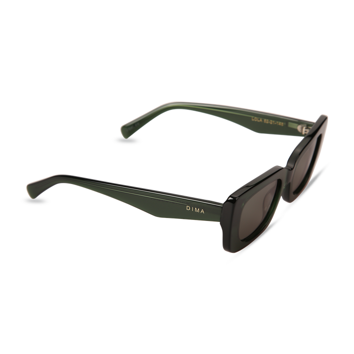 Eydology Lola Crystal Green Frame Green Lens Glasses 2