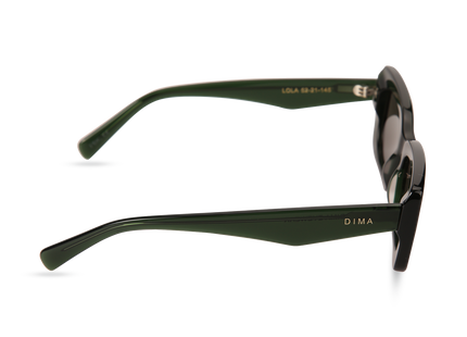 Eydology Lola Crystal Green Frame Green Lens Glasses 3