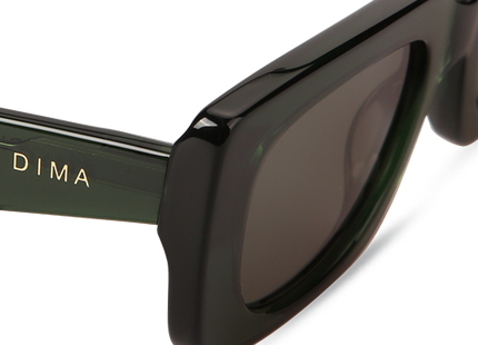 Eydology Lola Crystal Green Frame Green Lens Glasses 4