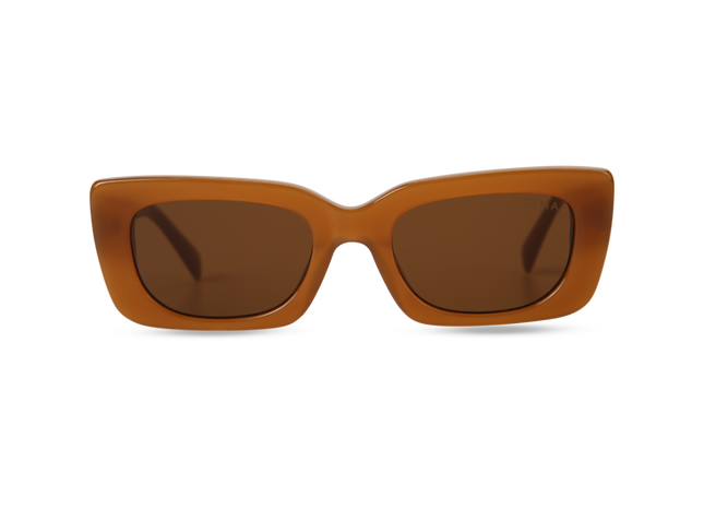 Eydology Lola Honey Frame Brown Lens Glasses 1