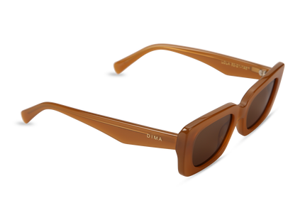 Eydology Lola Honey Frame Brown Lens Glasses 2