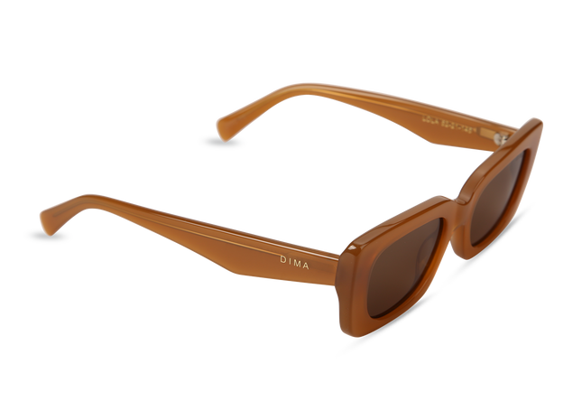 Eydology Lola Honey Frame Brown Lens Glasses 2