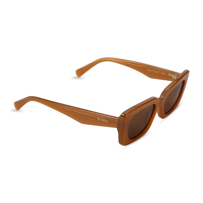 Eydology Lola Honey Frame Brown Lens Glasses 2