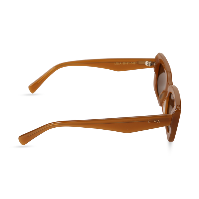 Eydology Lola Honey Frame Brown Lens Glasses 3