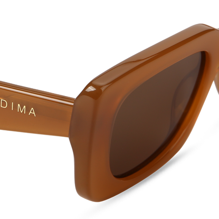 Eydology Lola Honey Frame Brown Lens Glasses 4