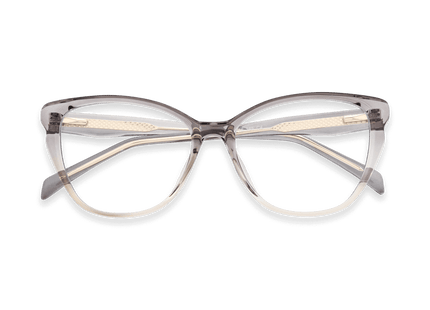 Eydology Lorelei Gradient Grey Brown Glasses 1