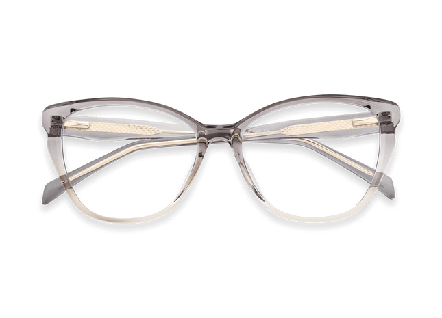 Eydology Lorelei Gradient Grey Brown Glasses 1