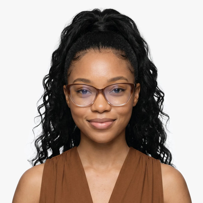 Eydology Lorelei Gradient Reddish Brown Glasses 3