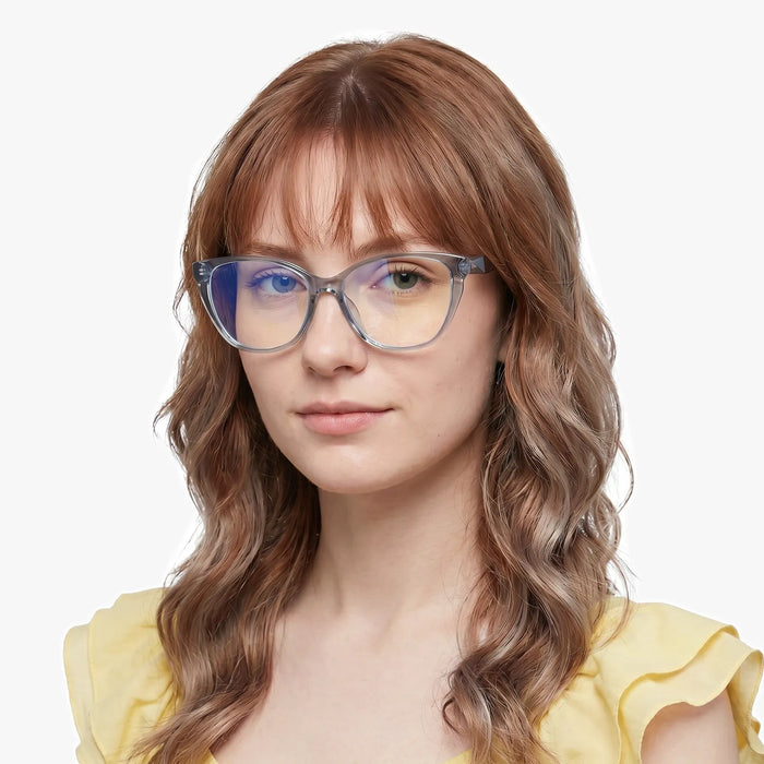 Eydology Lorelei Transparent Grey Glasses 3
