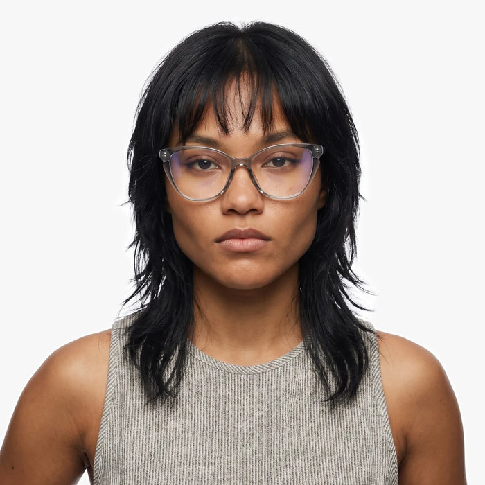Eydology Lorelei Transparent Grey Glasses 4